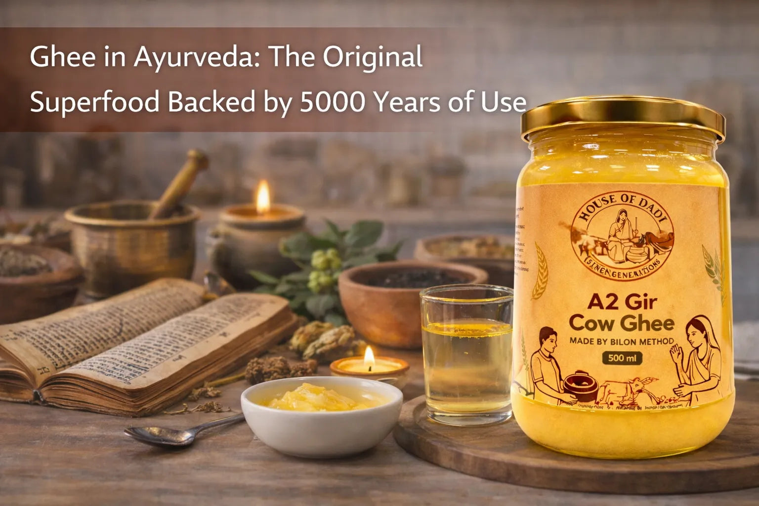 Ghee in Ayurveda: The Original Superfood Backed by 5000 Years of Use