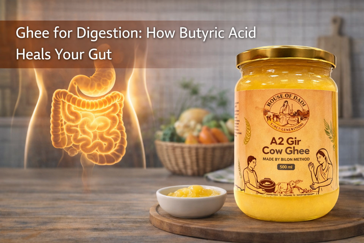 Ghee for Digestion: How Butyric Acid Heals Your Gut