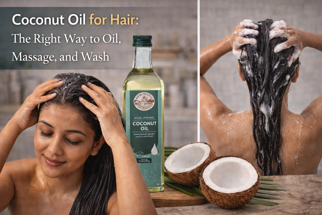 Coconut Oil for Hair: The Right Way to Oil, Massage, and Wash