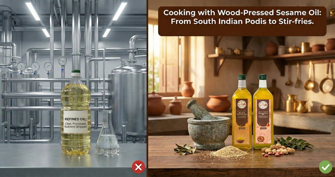 Cooking with Wood-Pressed Sesame Oil: From South Indian Podis to Stir-fries.