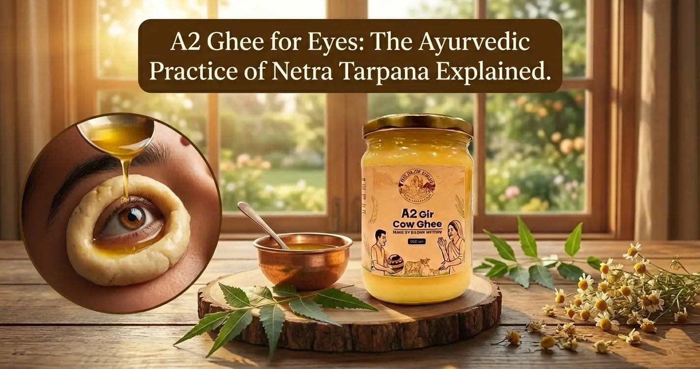 A2 Ghee for Eyes: The Ayurvedic Practice of Netra Tarpana Explained