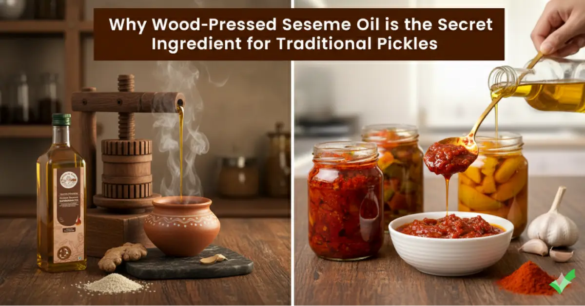 Why Wood-Pressed Sesame Oil is the Secret Ingredient for Traditional Pickles