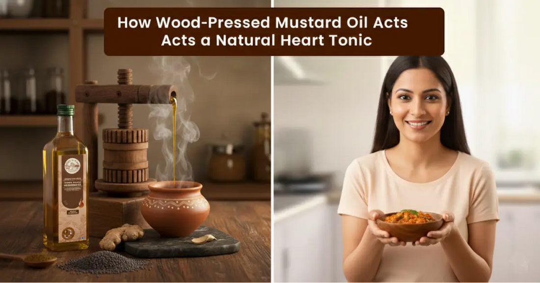 How Wood-Pressed Mustard Oil Acts as a Natural Heart Tonic