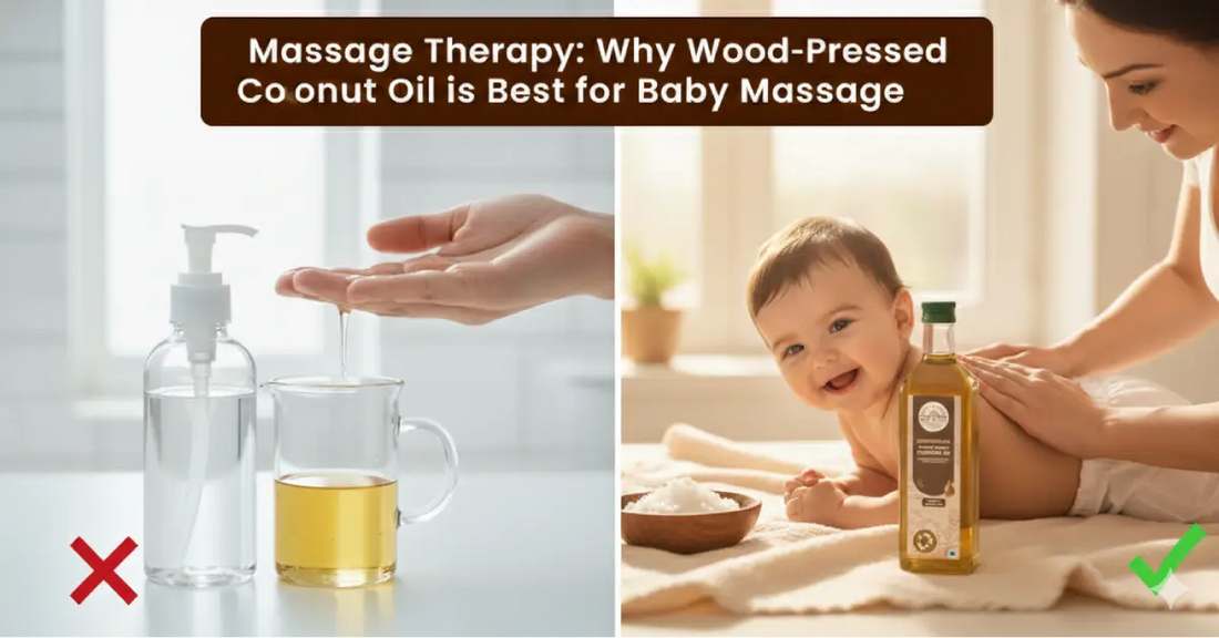 Massage Therapy: Why Wood-Pressed Coconut Oil is Best for Baby Massage