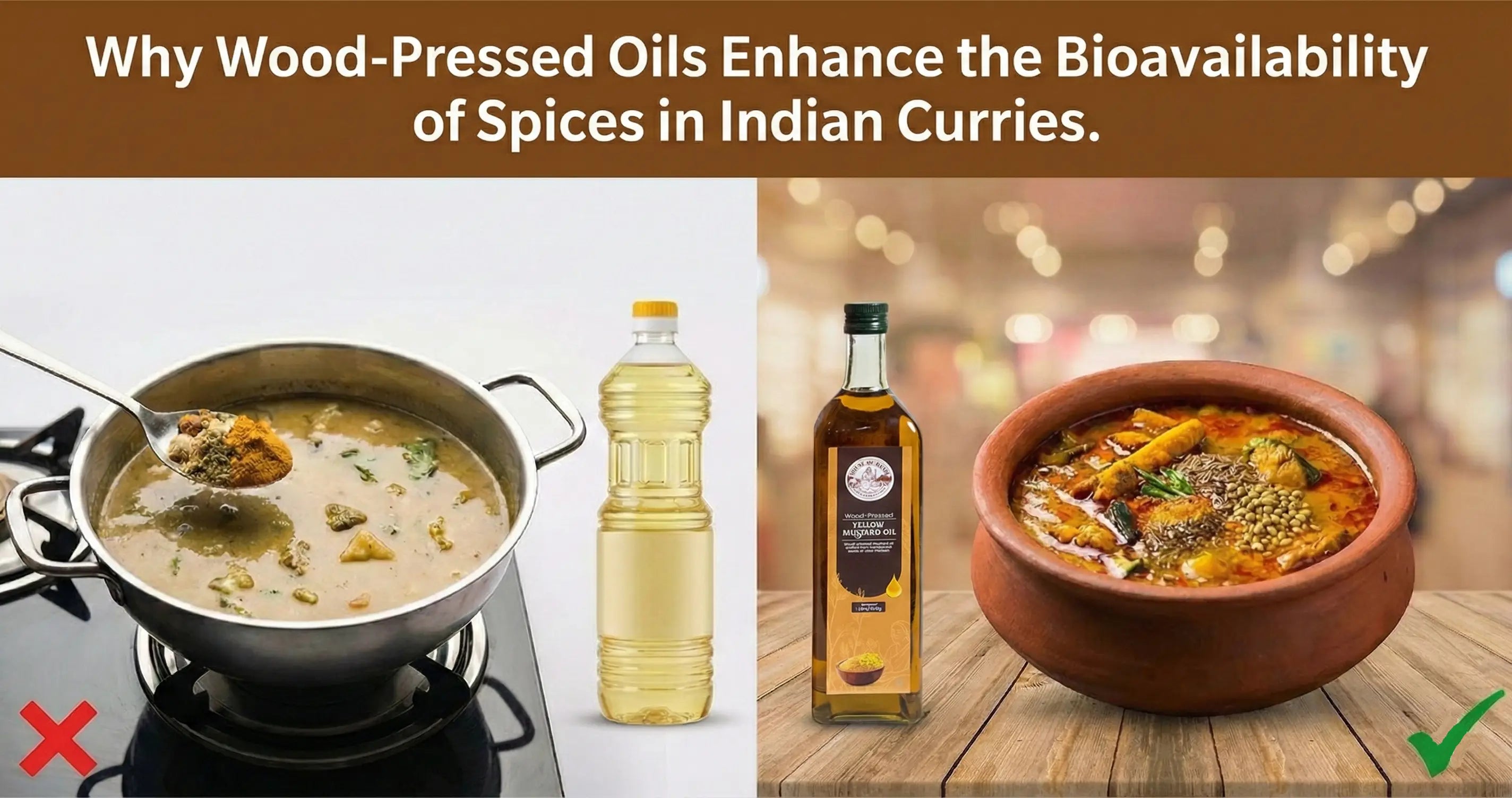 Why Wood-Pressed Oils Enhance the Bioavailability of Spices in Indian Curries.