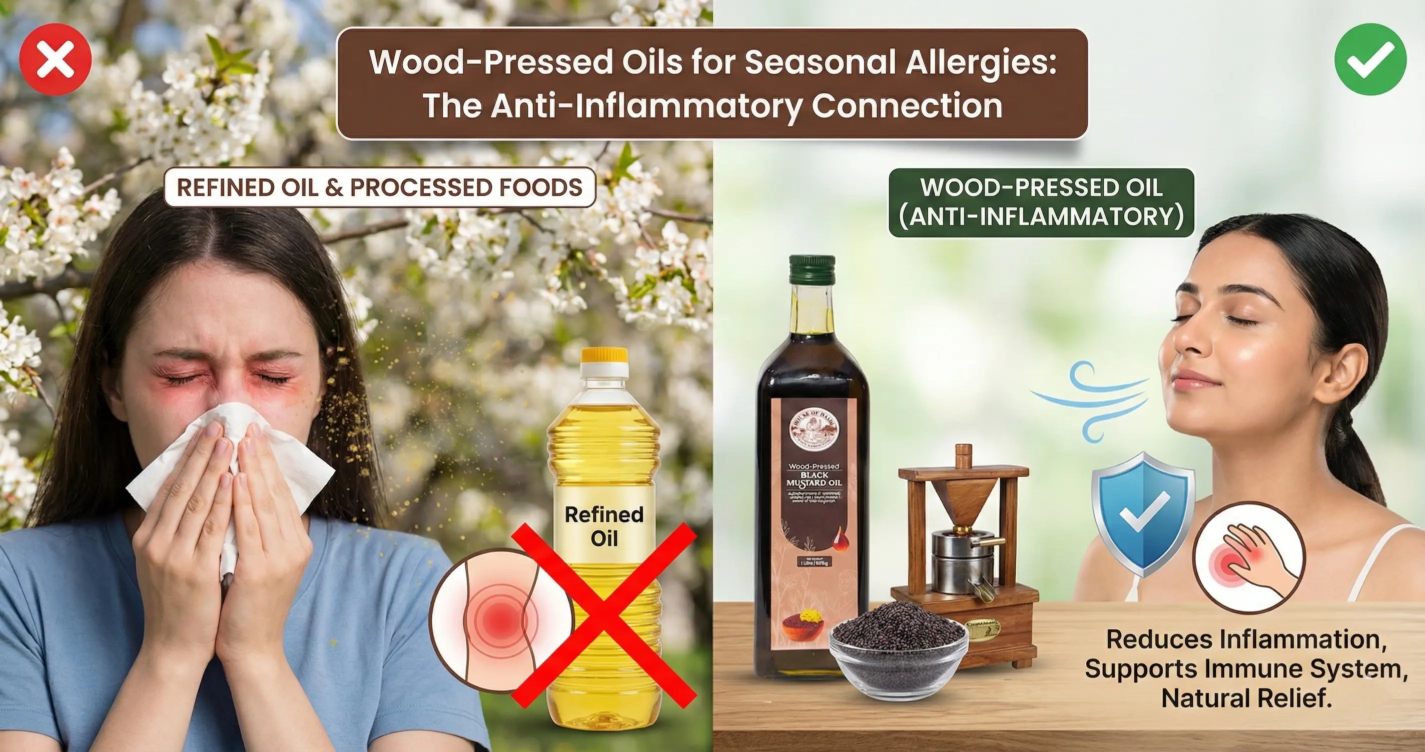 Wood-Pressed Oils for Seasonal Allergies: The Anti-Inflammatory Connection.