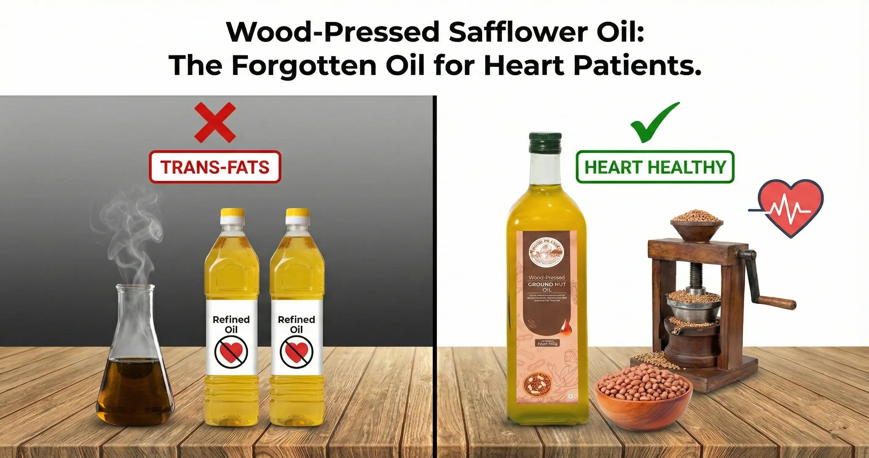 Wood-Pressed Safflower Oil: The Forgotten Oil for Heart Patients.
