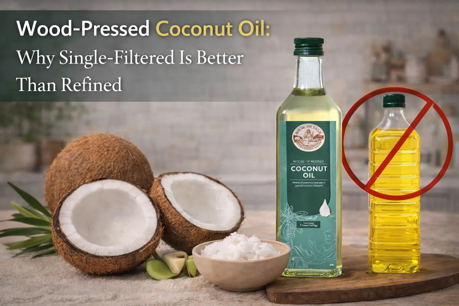 Wood-Pressed Coconut Oil: Why Single-Filtered Is Better Than Refined
