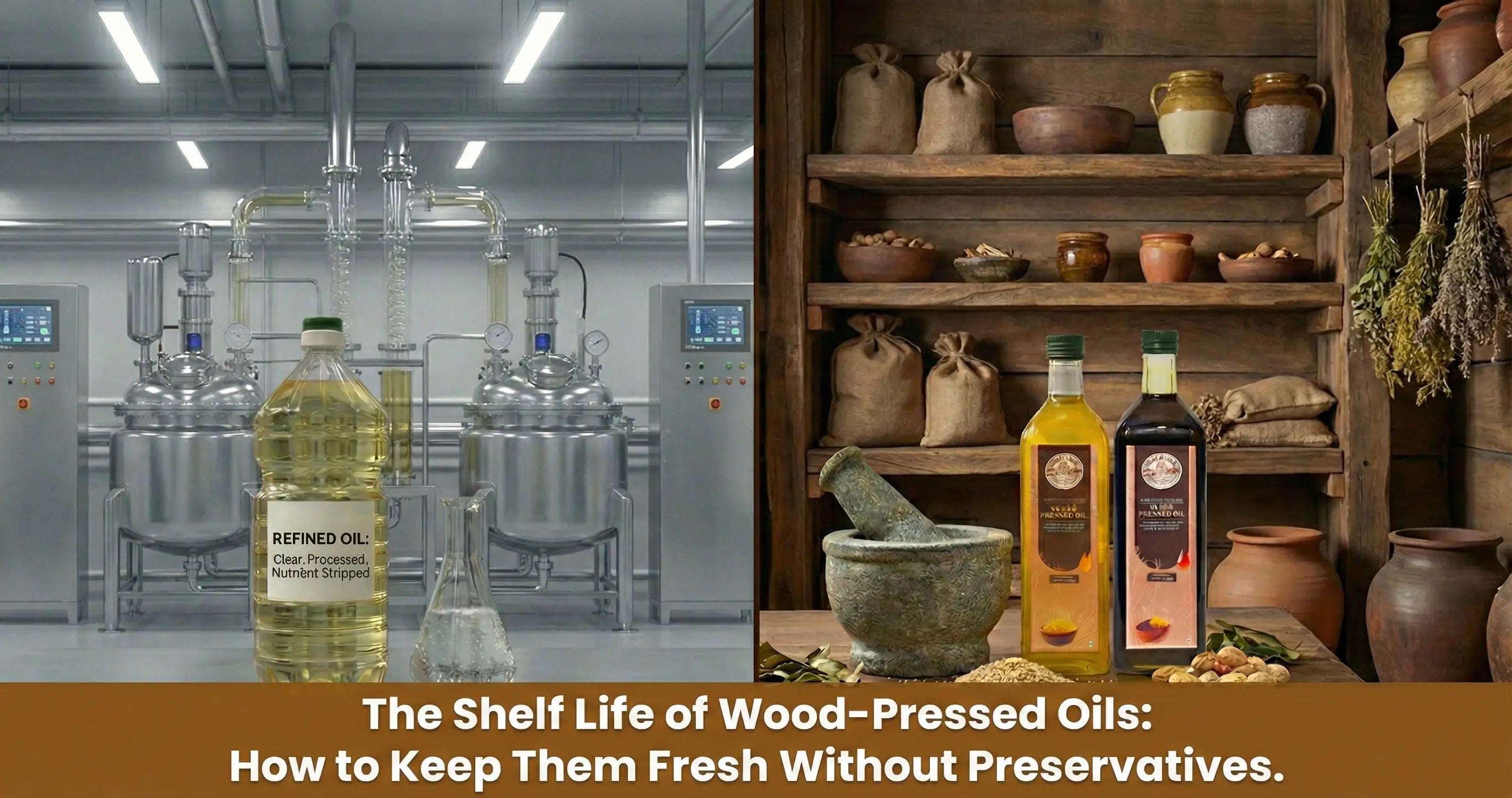 The Shelf Life of Wood-Pressed Oils: How to Keep Them Fresh Without Preservatives.