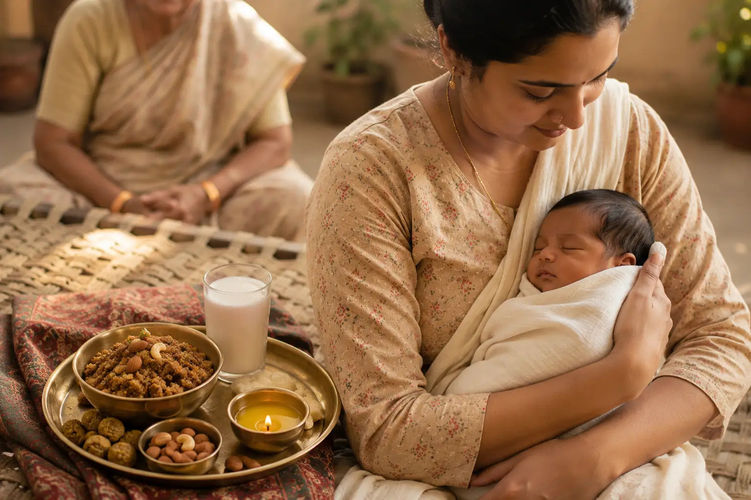 A2 Bilona Ghee for postpartum recovery — traditional Indian new mother diet by House of Daadi