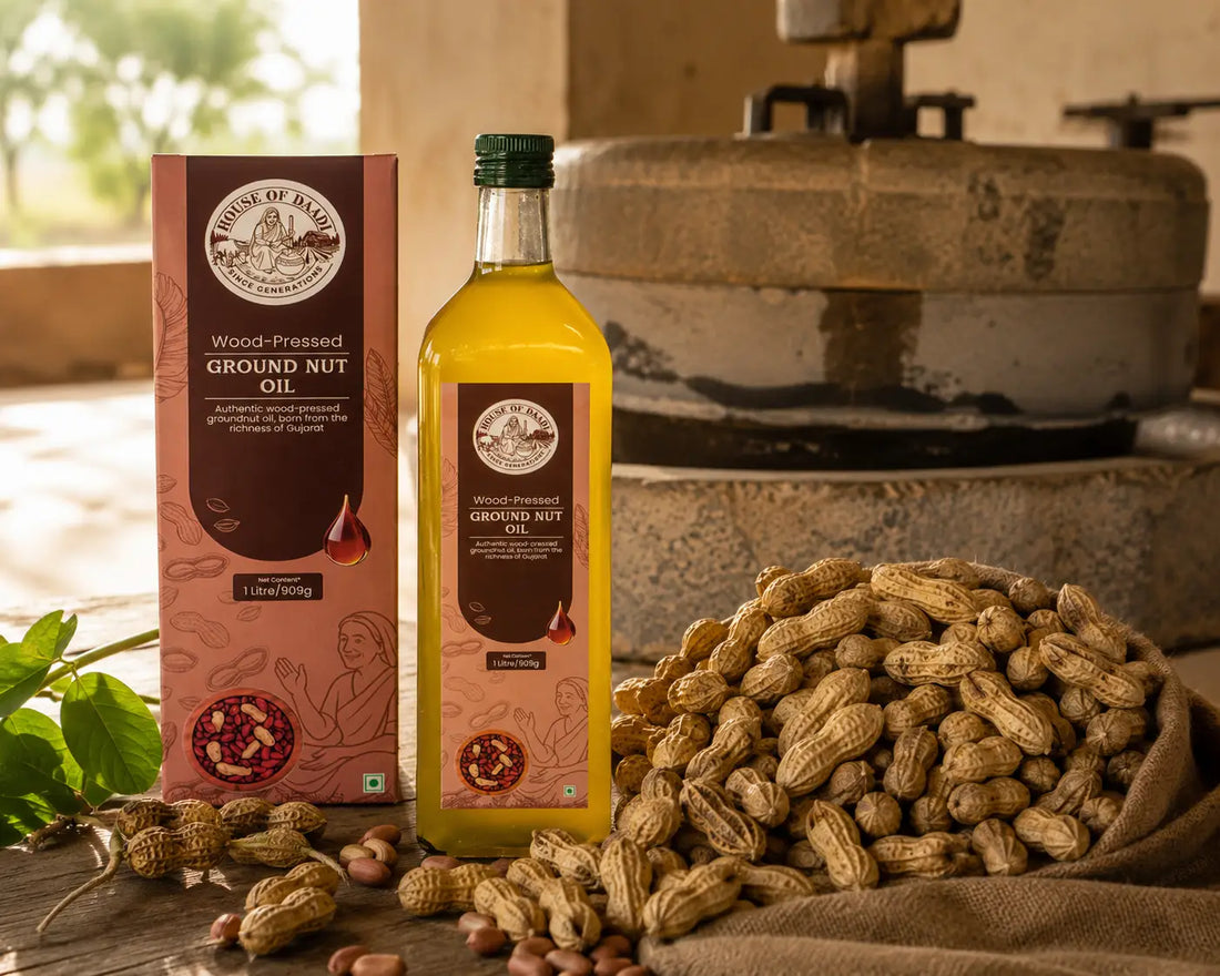 House of Daadi Woodpressed Groundnut Oil — India's original cooking oil, cold-pressed and unrefined