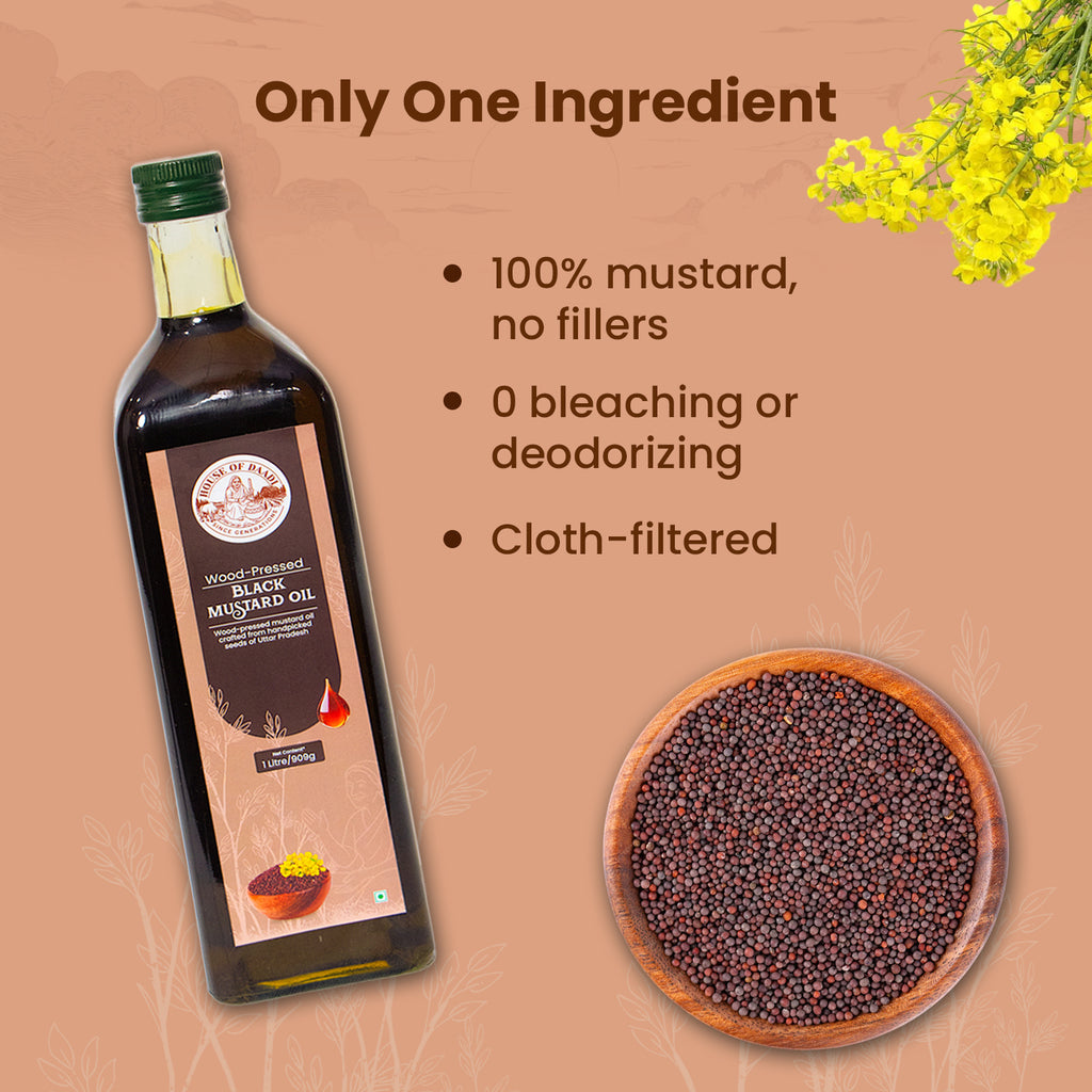 Woodpressed Black Mustard Oil