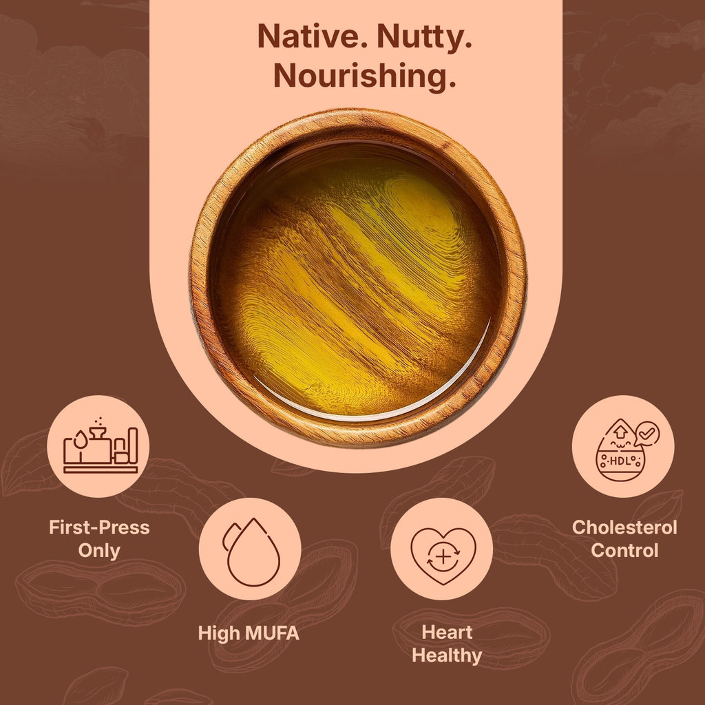 Woodpressed Groundnut Oil