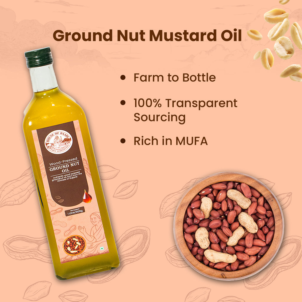 Woodpressed Groundnut Oil