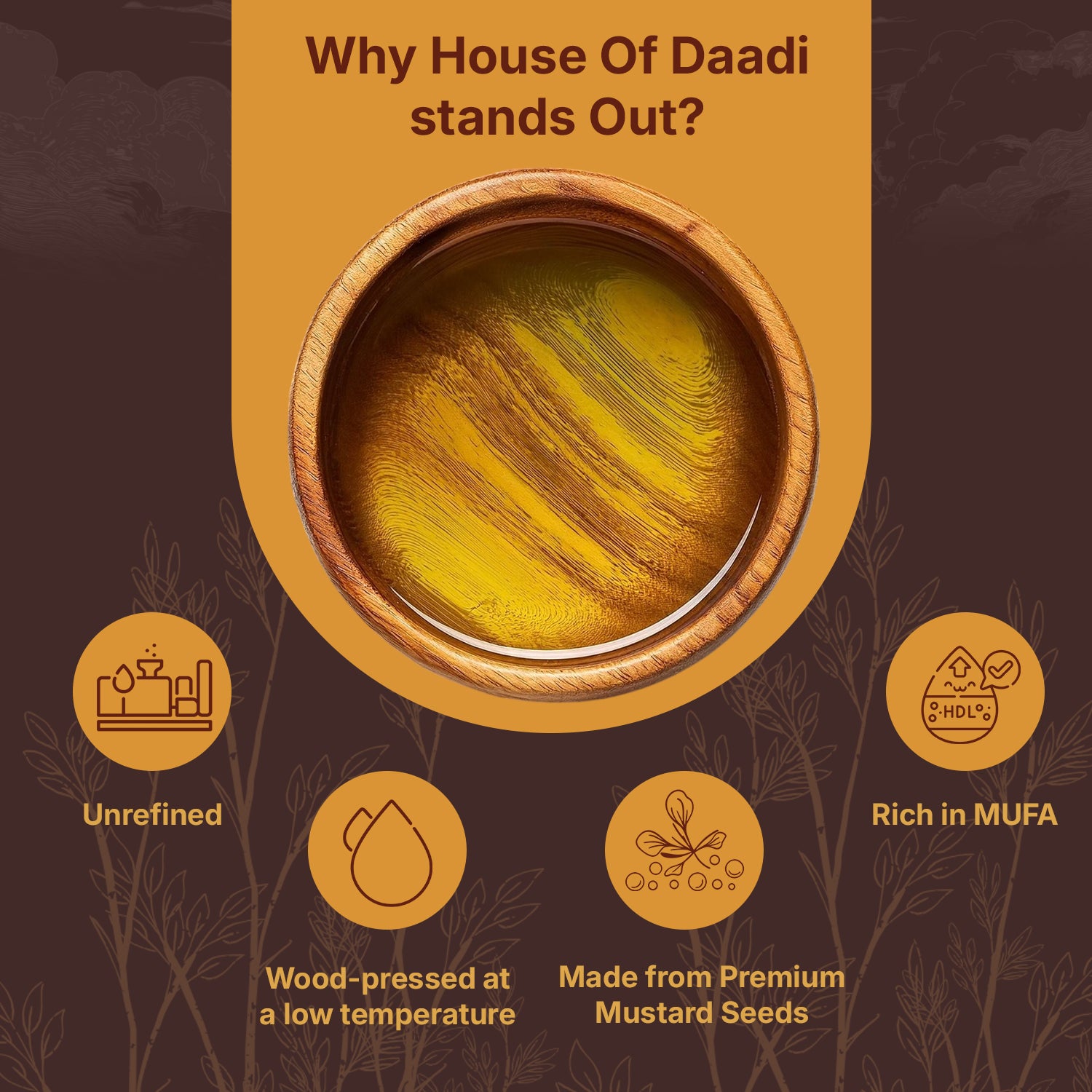 Woodpressed Yellow Mustard Oil